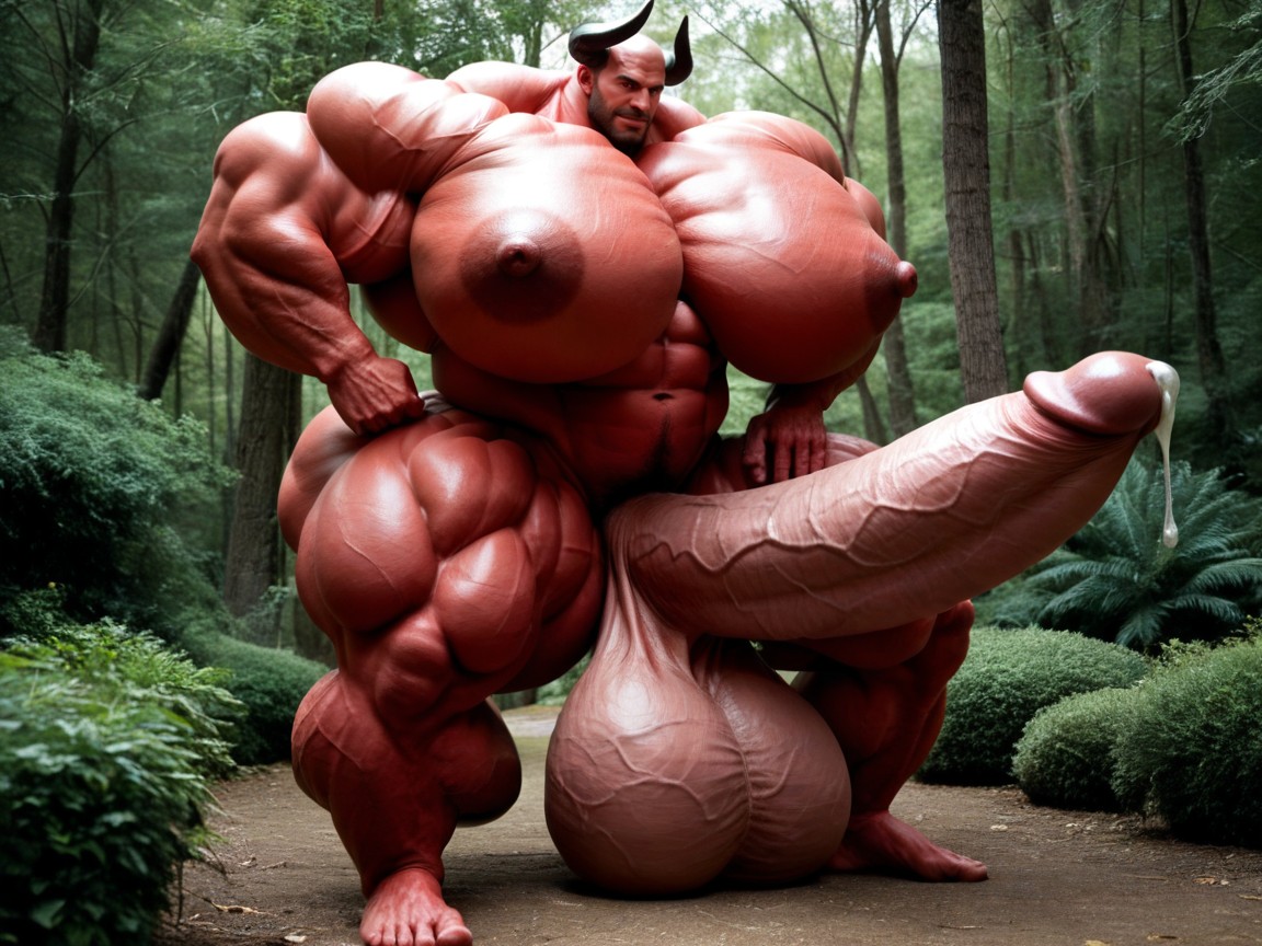 All Muscle Hyper Size, Exremely Red Skin, Muscle Growth Porno gay IA