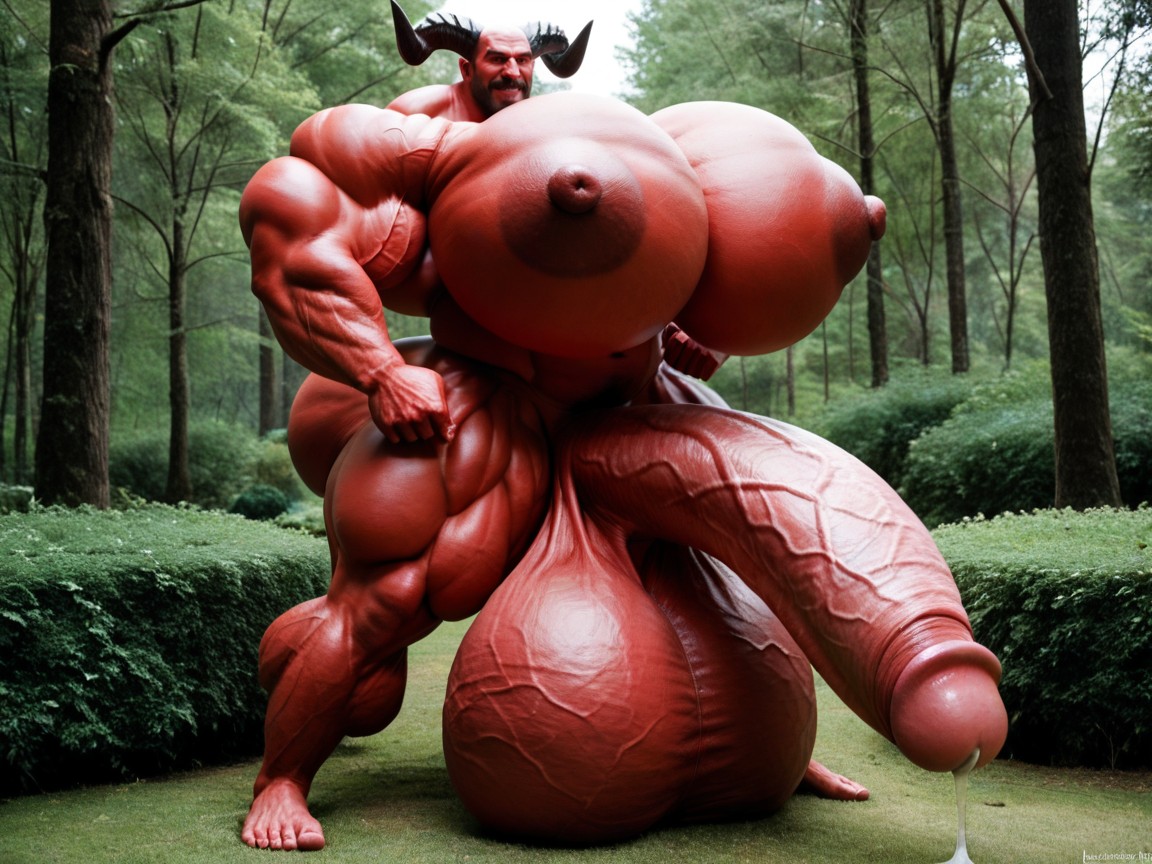 Massive Oversized Hyper Testicles, 發騷, Hyper Veiny Muscles AI同性戀黃片