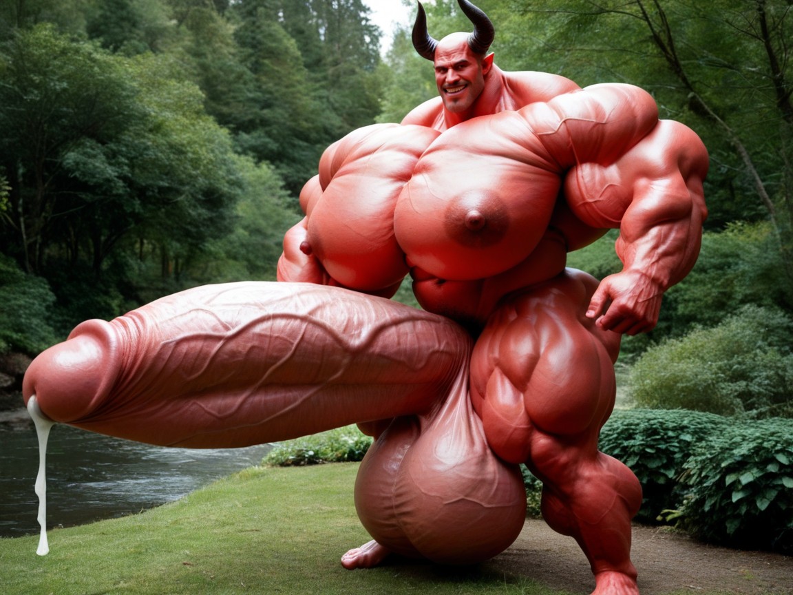 Biggest Body Ai Ever Created, Massive Oversized Hyper Balls, Obsessive Muscle Growth Porno IA Gay