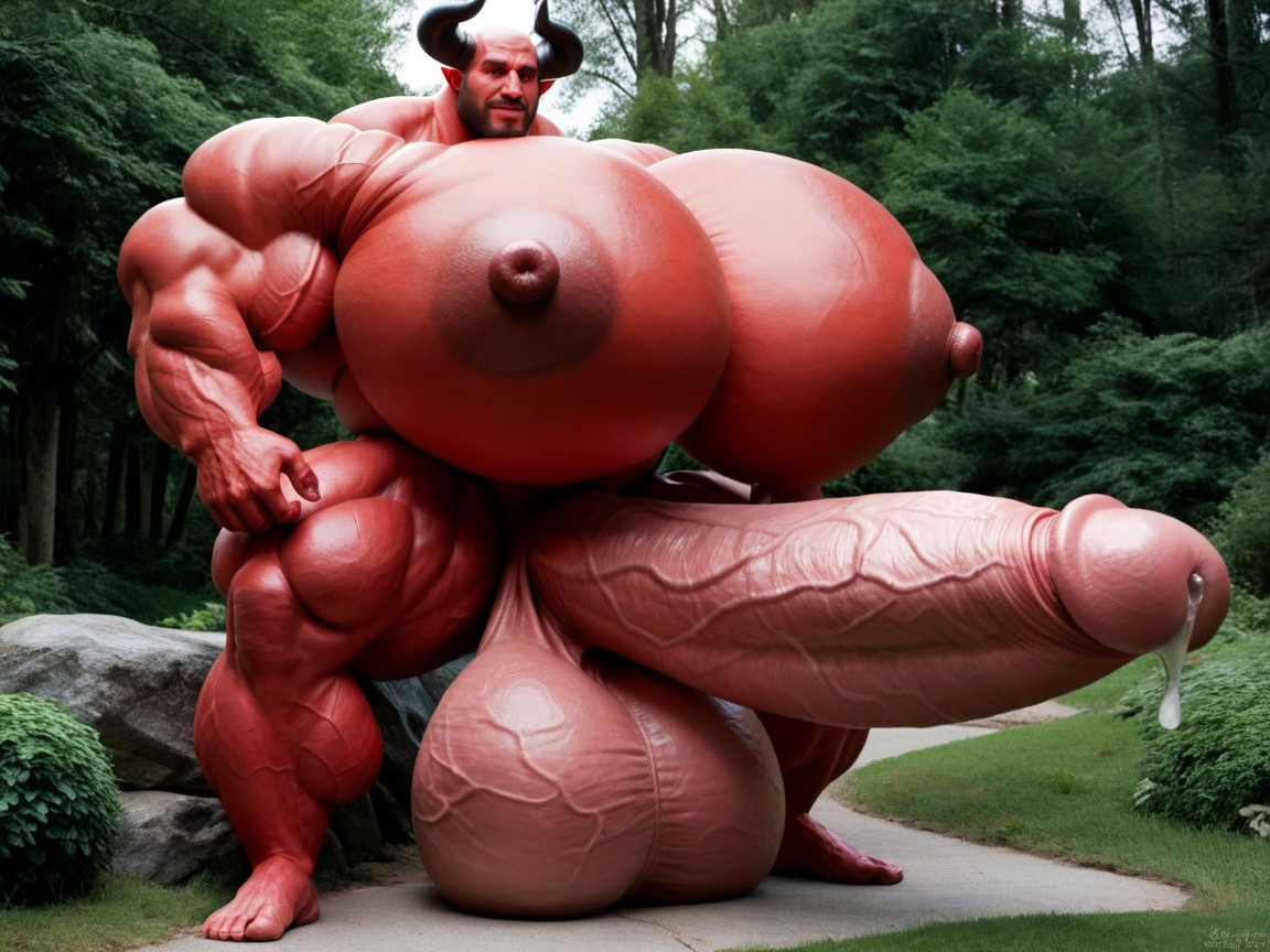 阴茎比身体大, Massive Oversized Hyper Testicles, 超大肌肉 AI同性戀黃片
