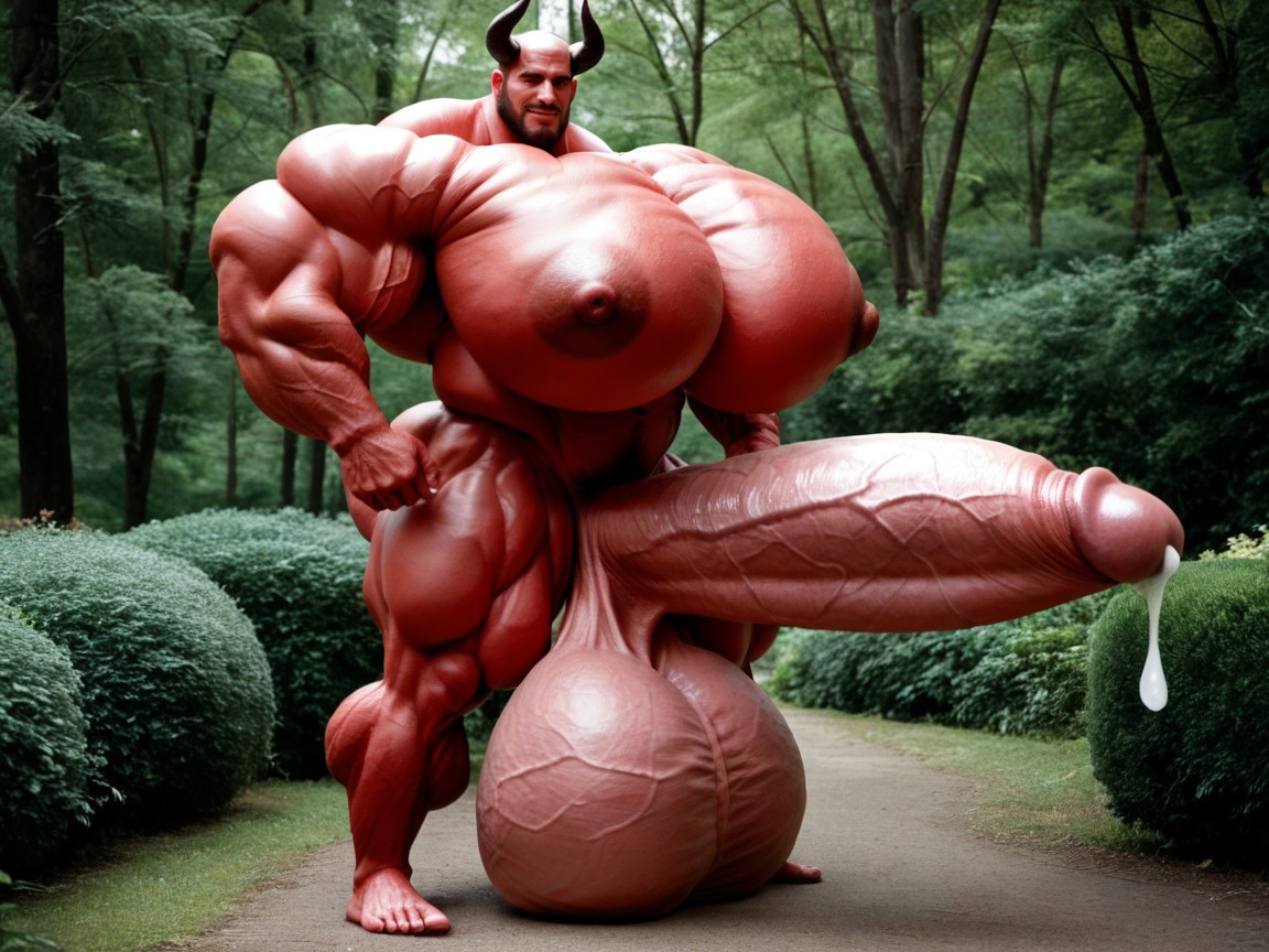 Massive Oversized Hyper Balls, 全身, Muscle Growth AI同性戀黃片