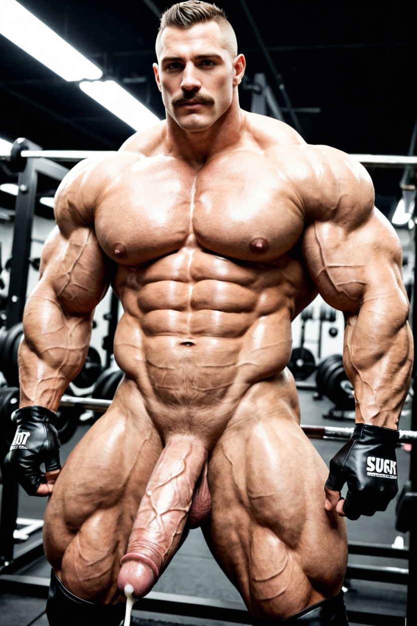 Chest Muscles Overly Massive, Completely Shaved Body, Big Chest AI同性戀黃片