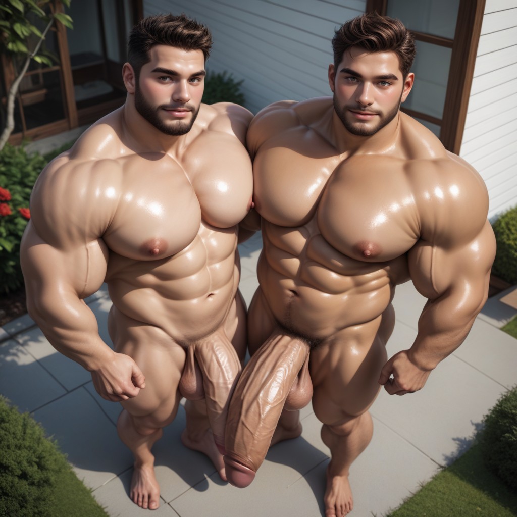 Lawn Mower, Beard, Naked 게이 AI 포르노