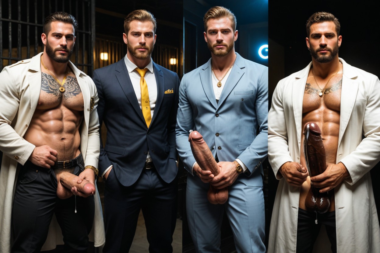 Rich Men, Sparks In Balls, Gold Pornografia gay com IA