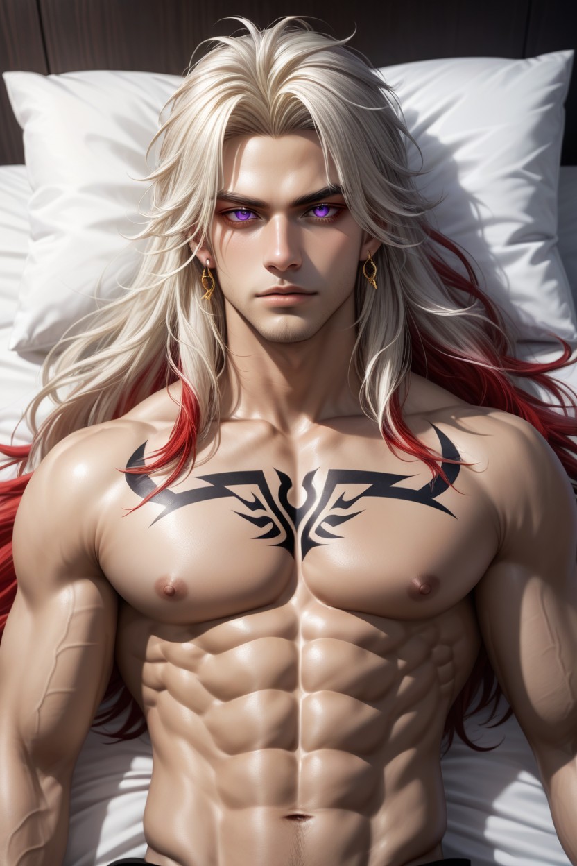 Long Hair, Fingerless Gloves, Multi-colored Hair Porno gay IA
