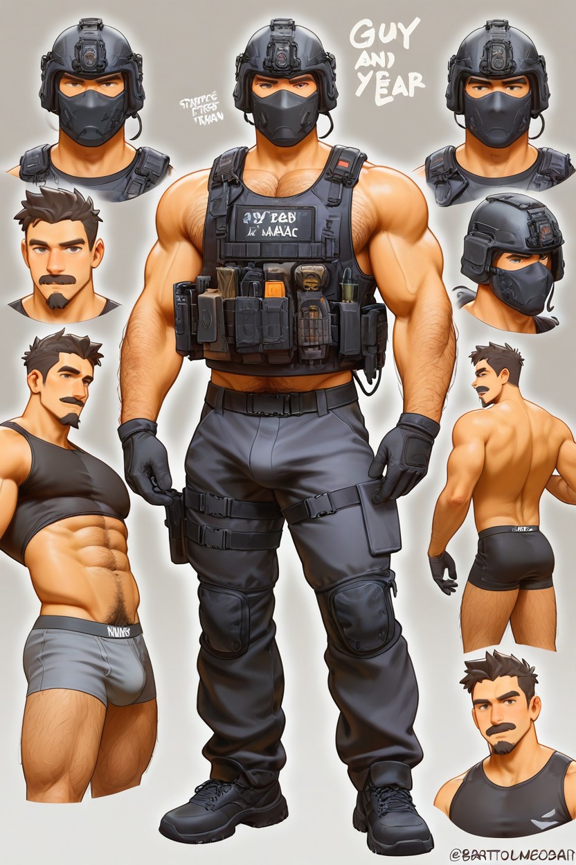Black Vest, Nyuudles, Multiple Views Porno IA Gay