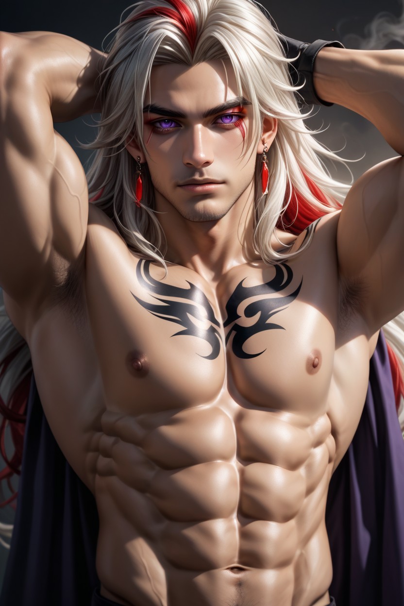Tattoos, 举手, Multi-colored Hair AI同性恋黄片