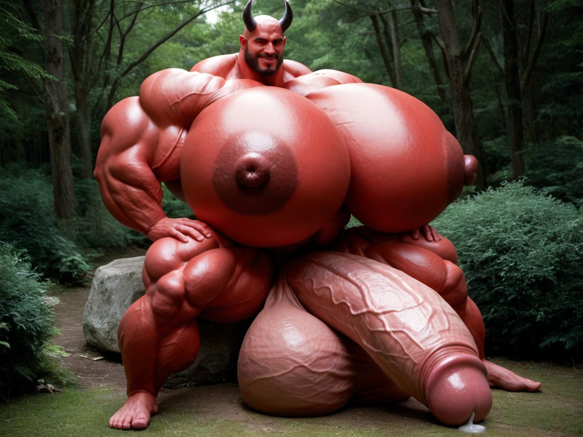 Extreme Massive Muscles, Oversized Hyper Muscles, Oversized Hyper Gigantic Penis AI同性戀黃片