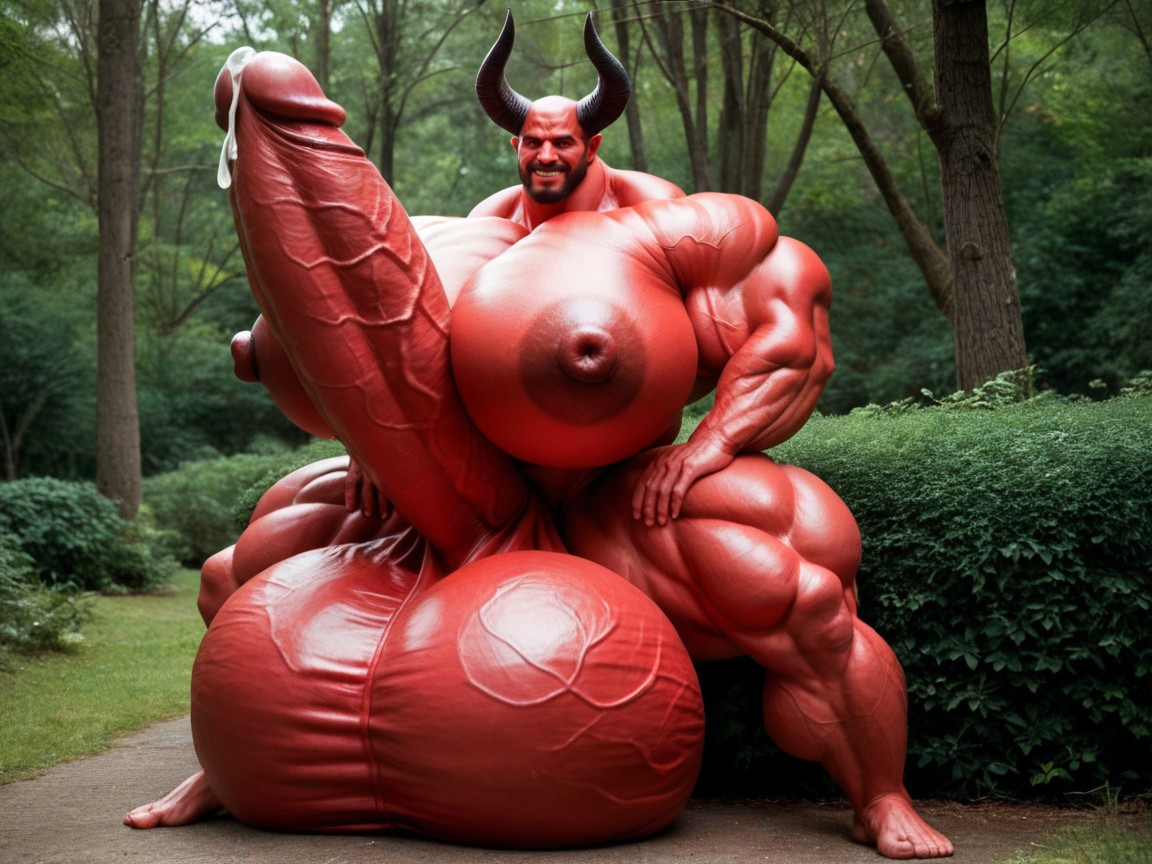 Tesão, All Muscle Hyper Size, Insane Muscle Growth Pornografia gay com IA