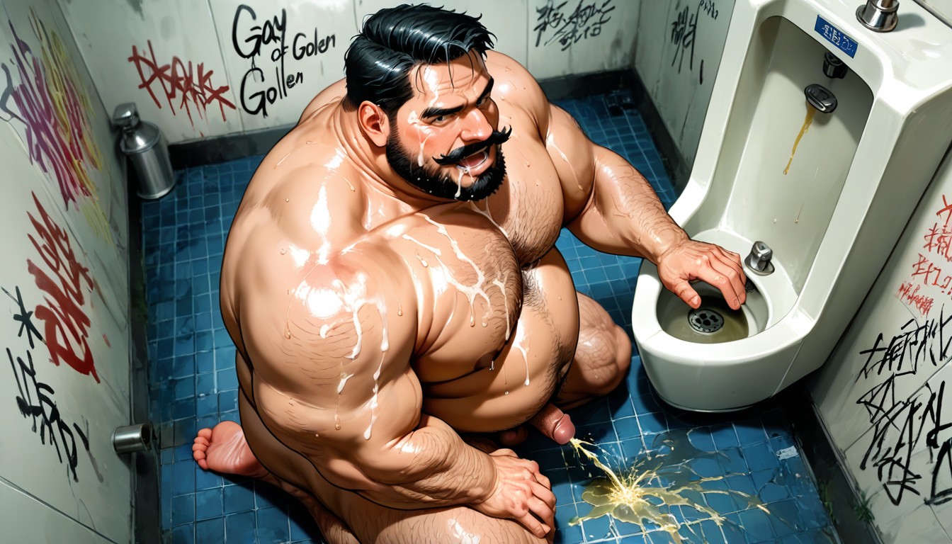 Piss, Muscular, Fat AI Gay Porn