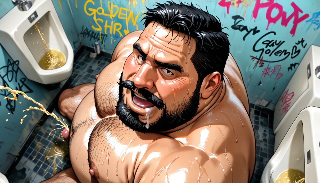 Wet, Fat, Large Pecs Porno IA Gay