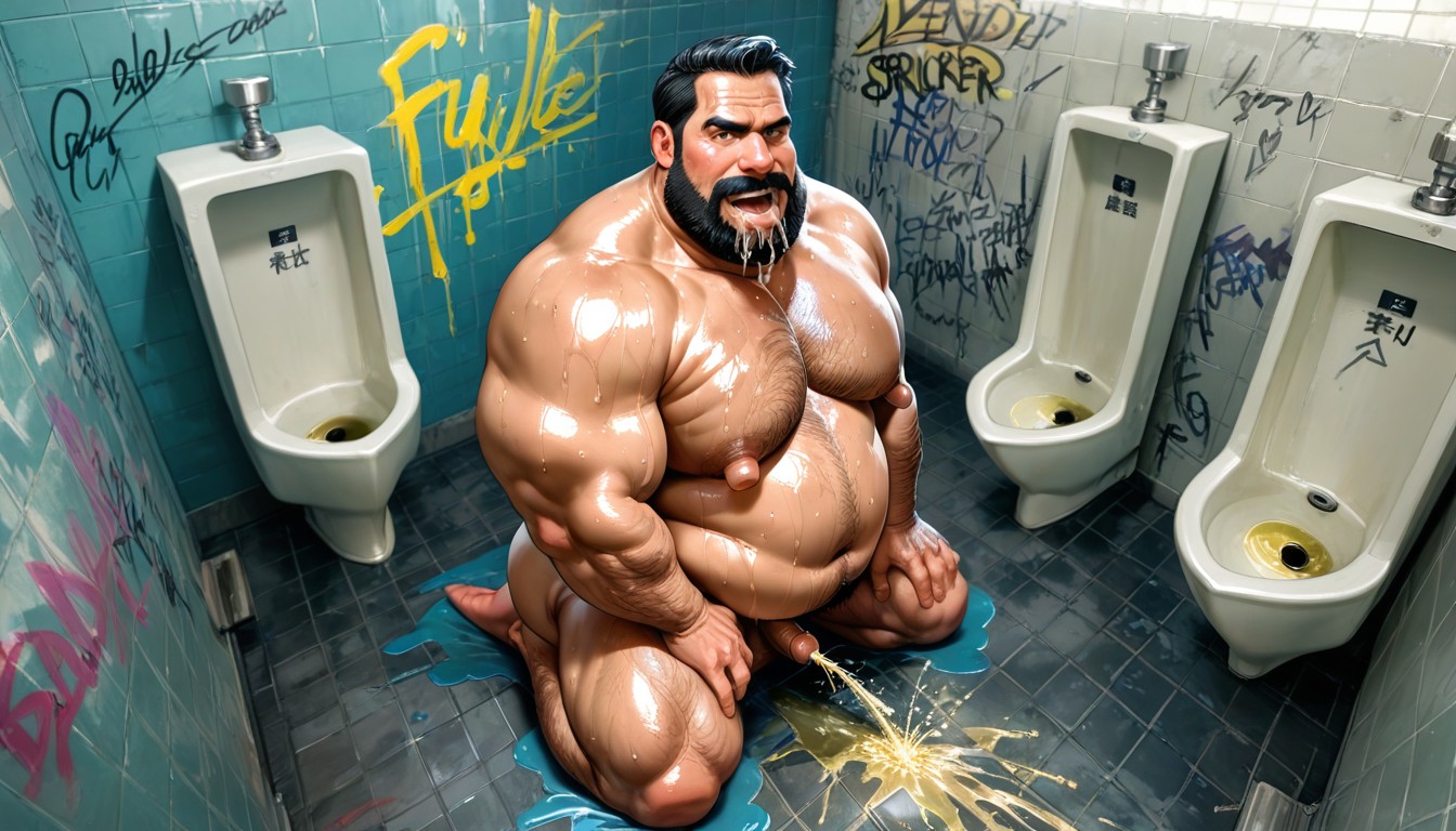 Piss, Sweaty, 流口水 AI同性戀黃片