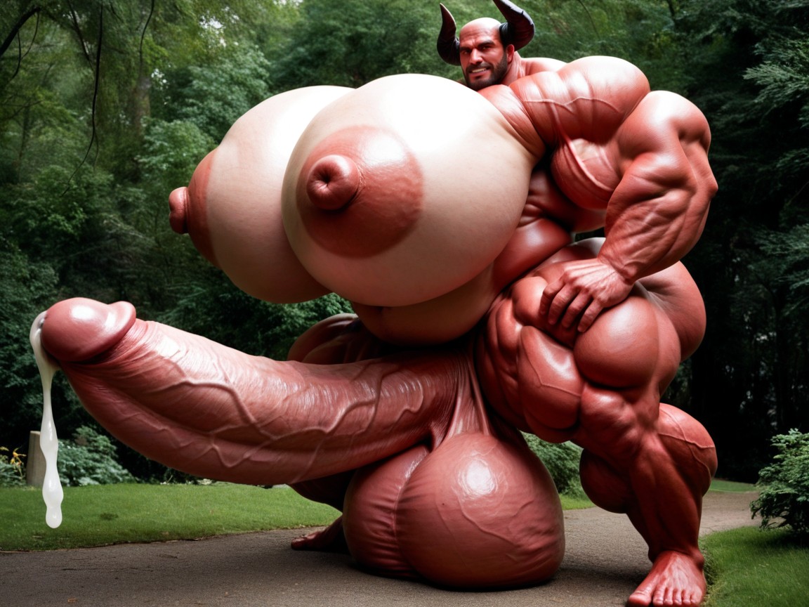 Hyper Veiny Muscles, Oversized Hyper Gigantic Penis, Massive Muscles AI同性戀黃片