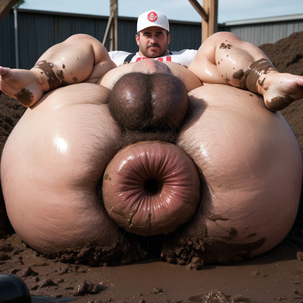 Fat, Hyper Cock, 極端下半身沉重 AI同性戀黃片