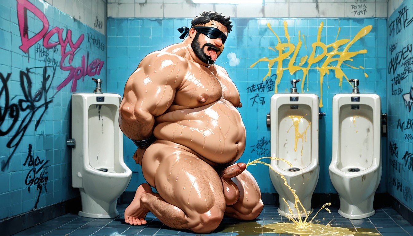Cuerpo Completo, Tongue Out, Piss In Mouth Porno gay IA