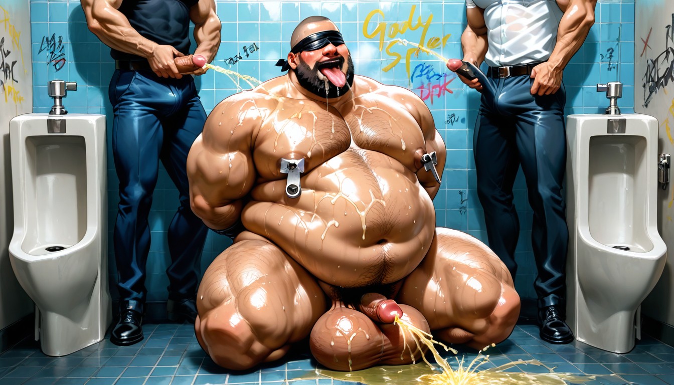 Piss In Mouth, Full Lips, Public Bathroom AI同性恋黄片