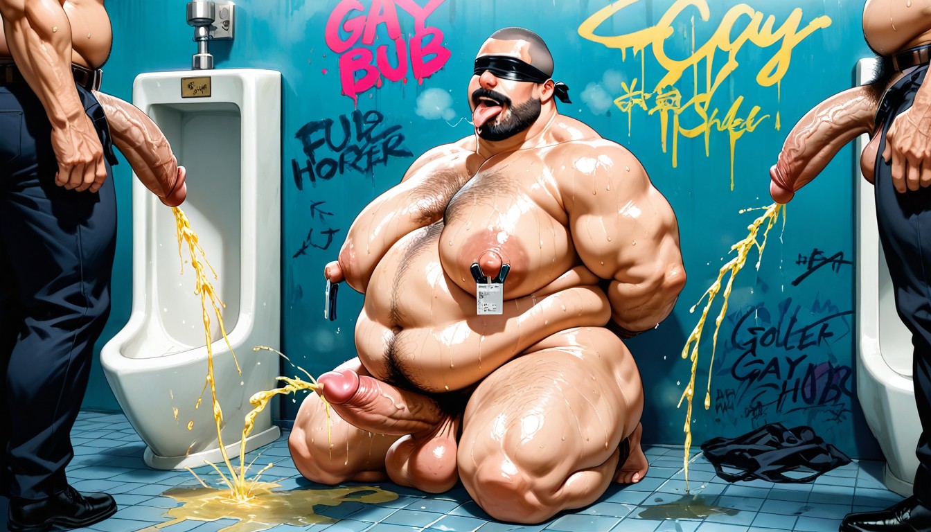 Huge Nipples, Dilf, Tongue Out ゲイAIポルノ