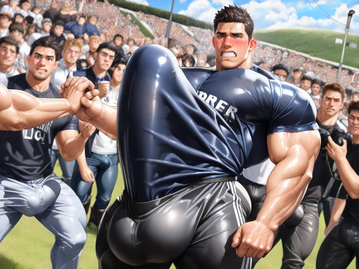Boner, Nearby Men Staring, 超巨大 AI同性戀黃片