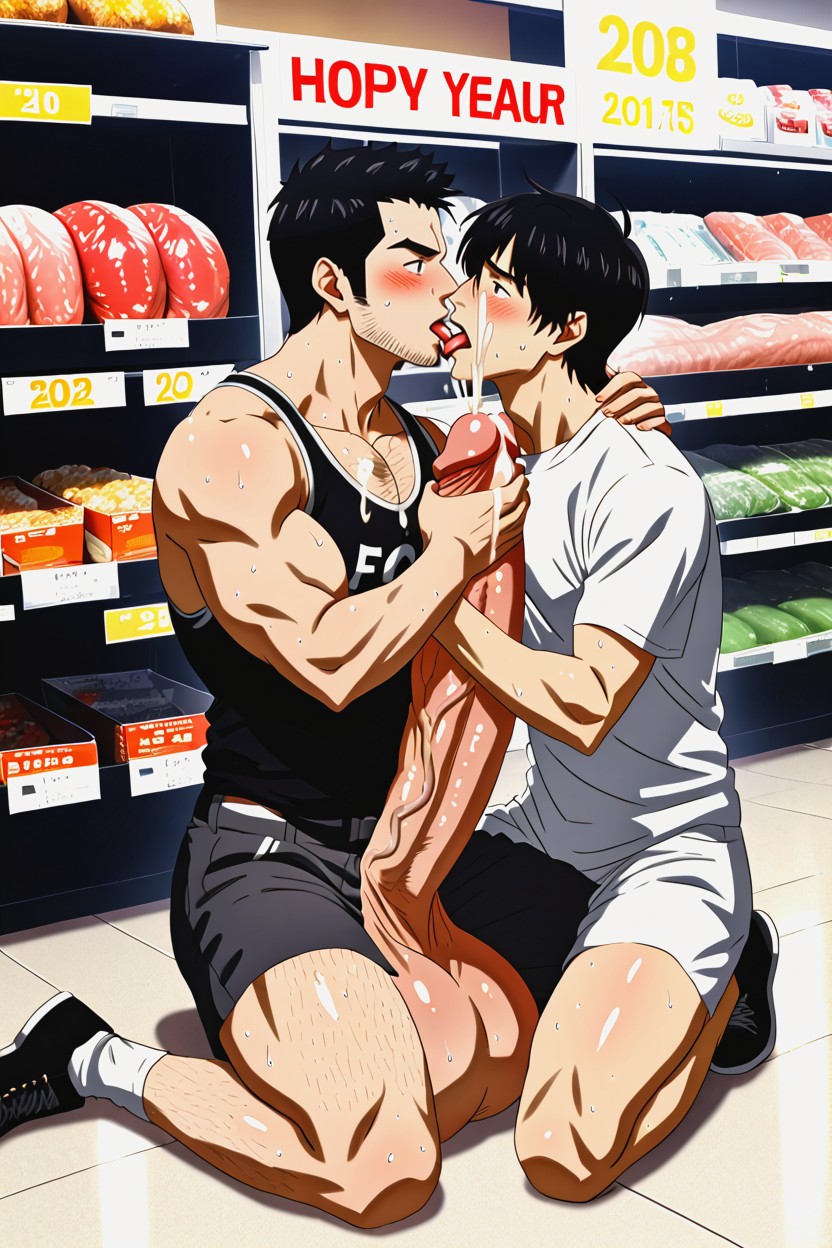 Only Japan Men, Detailed Background, Exhibitionism AI同性恋黄片