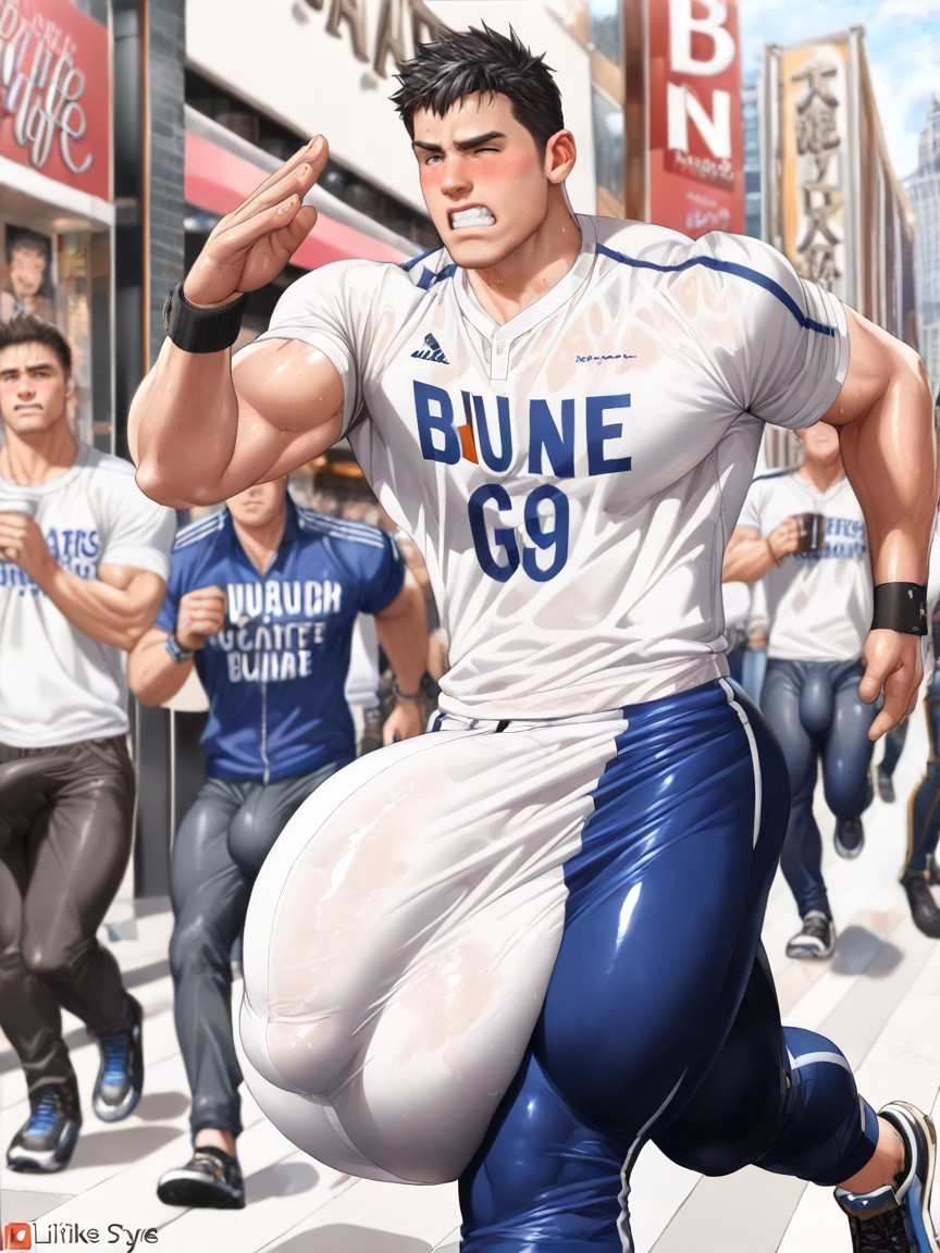 Other Man Touches His Bulge, Vibrant, 全脸腮红 AI同性恋黄片