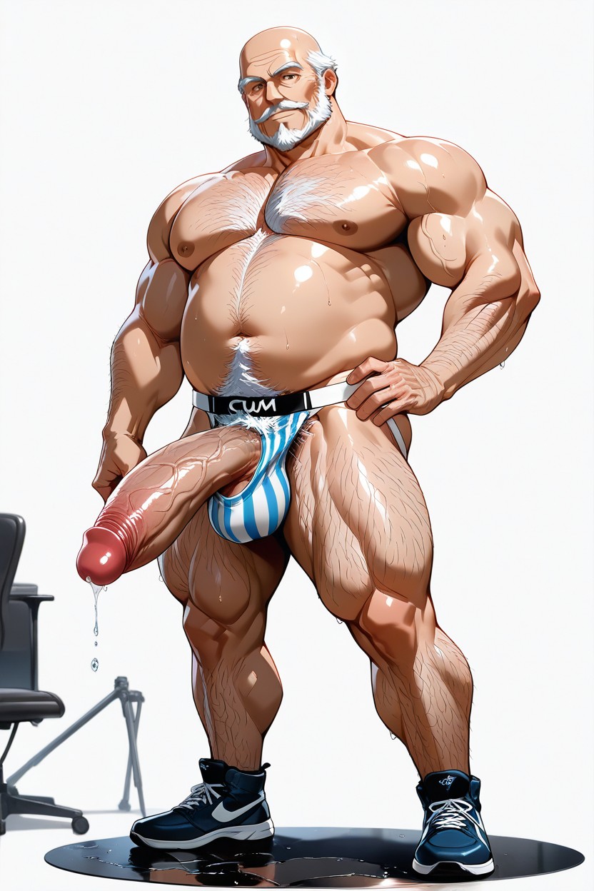 Hairy Legs, 50+, Giant Biceps AI Gay Porn