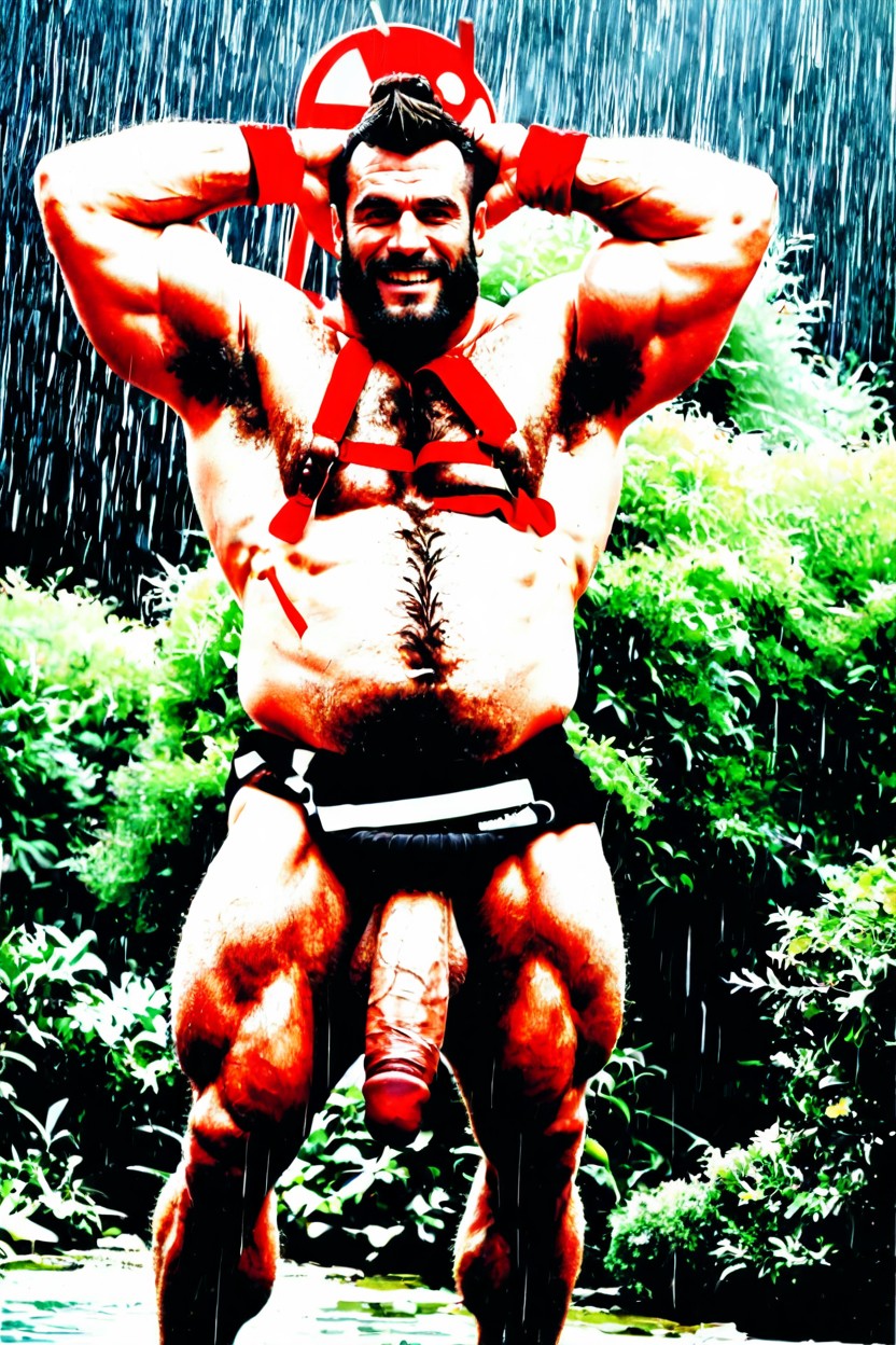 Veiny Muscles, Bare Foot, Impossibly Long Hyper Cock Porno IA Gay