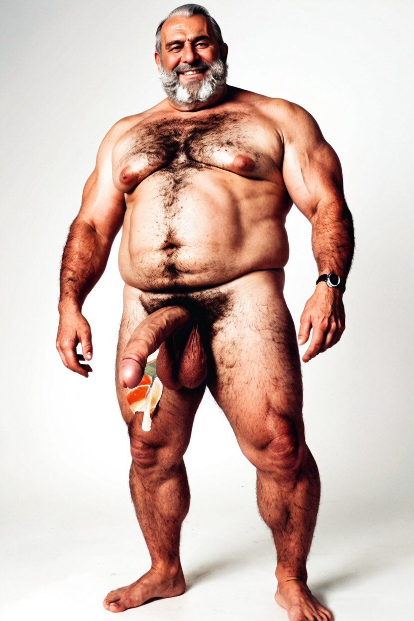 Wide Angle, Hyper Belly, Horny AI Gay Porn