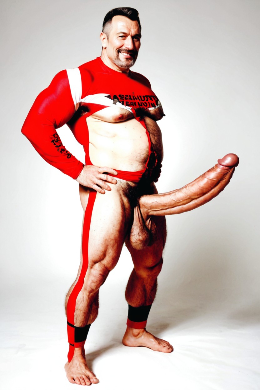 Pubic Hair Bushes, Hyper Muscles, Smug Porno IA Gay