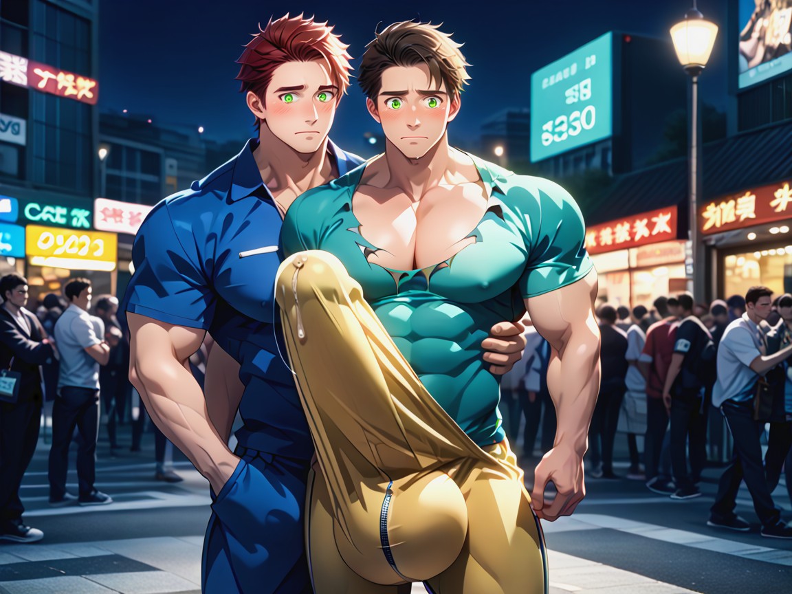 Only Men, Vibrant, Handsome AI Gay Porn