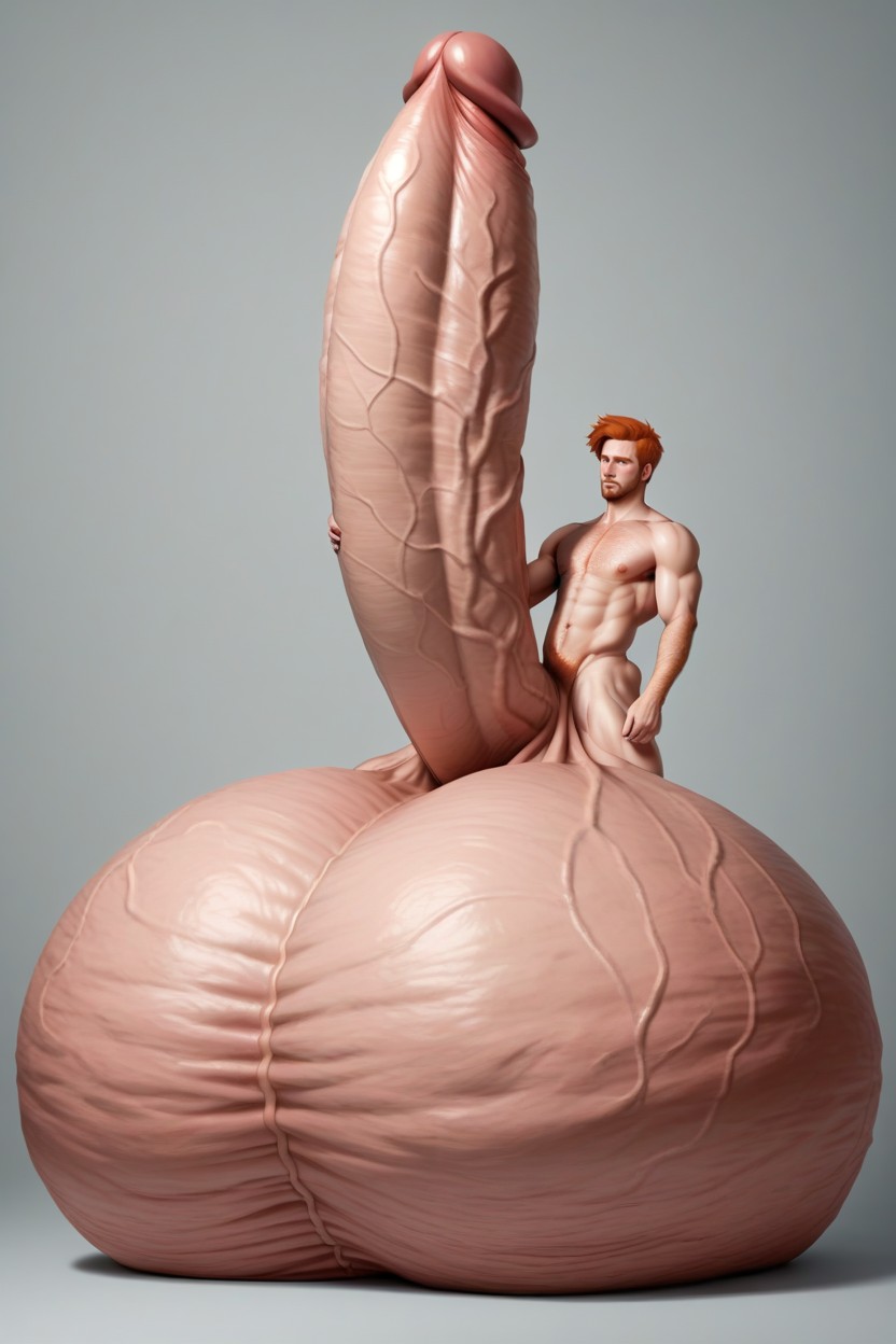Oversized Hyper Gigantic Balls, Massive Oversized Hyper Cock, Massive Oversized Hyper Cock AI Gay Porn