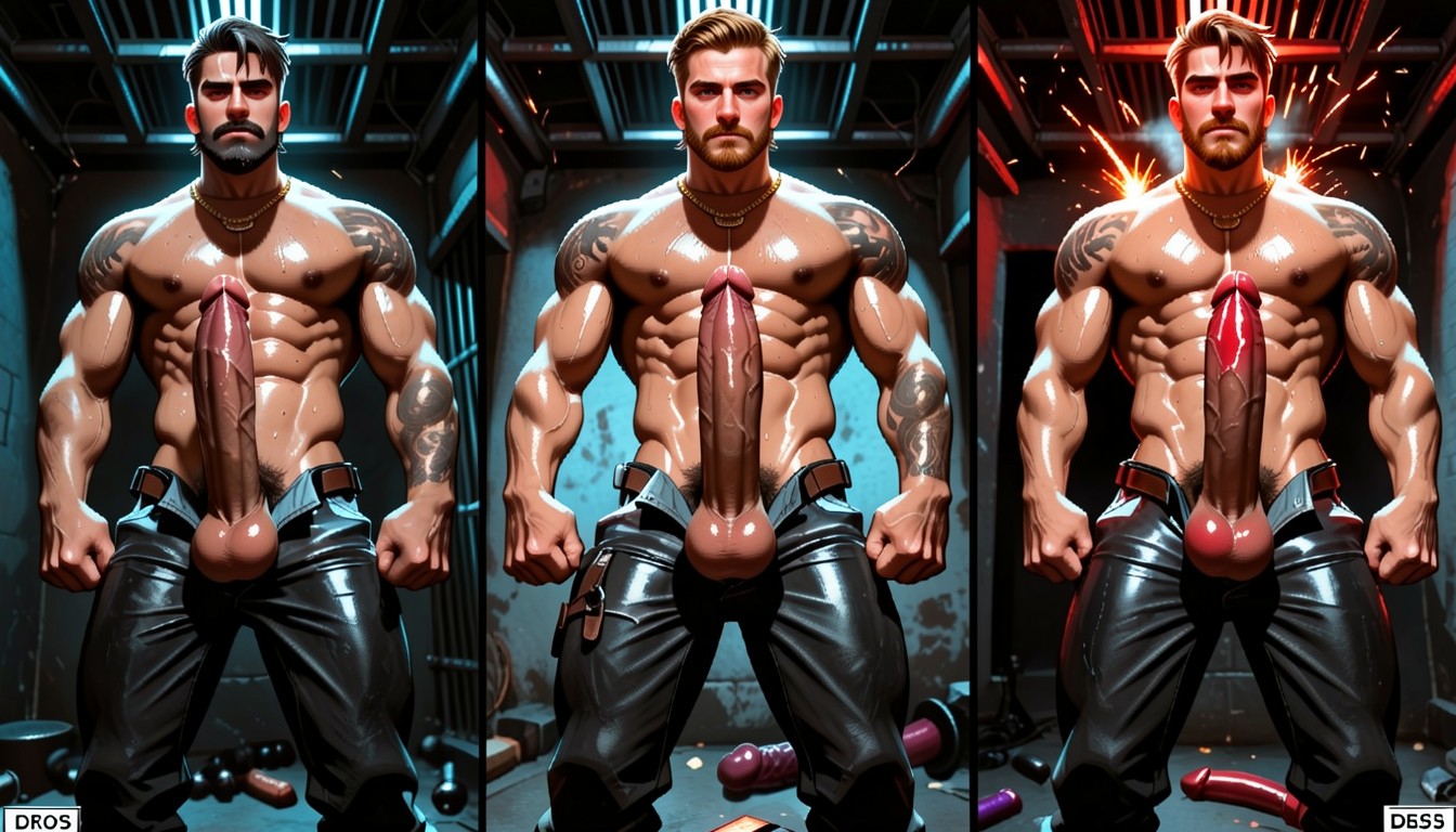 Comic Strip, Hardcore Domination, Horny Aggressive Tops Porno IA Gay