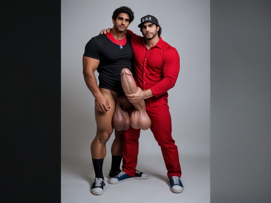Correct Anatomy, Cock Much Bigger Than Body, Gigantic Hyper Bulge Porno IA Gay