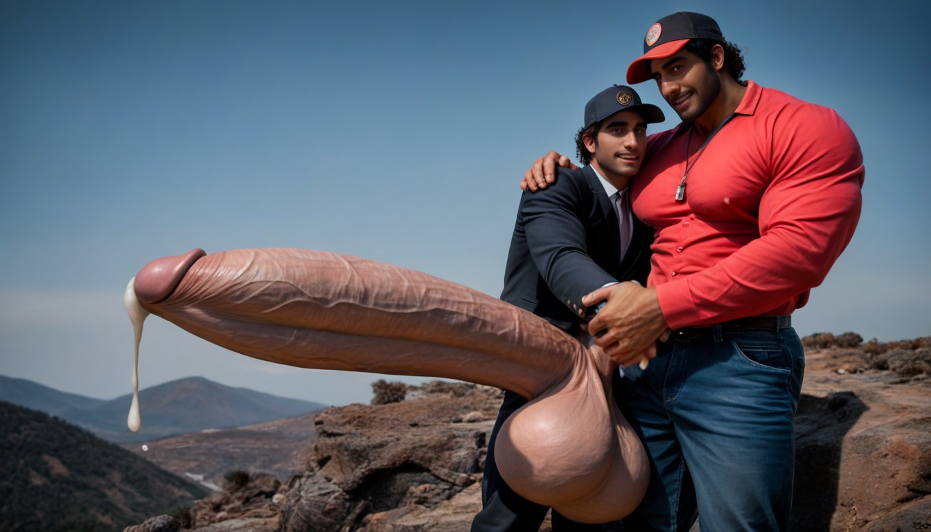 Impossibly Long And Thick Hyper Cock Taller And Thicker Than Body, Gay, Hiking AI Gay Porn
