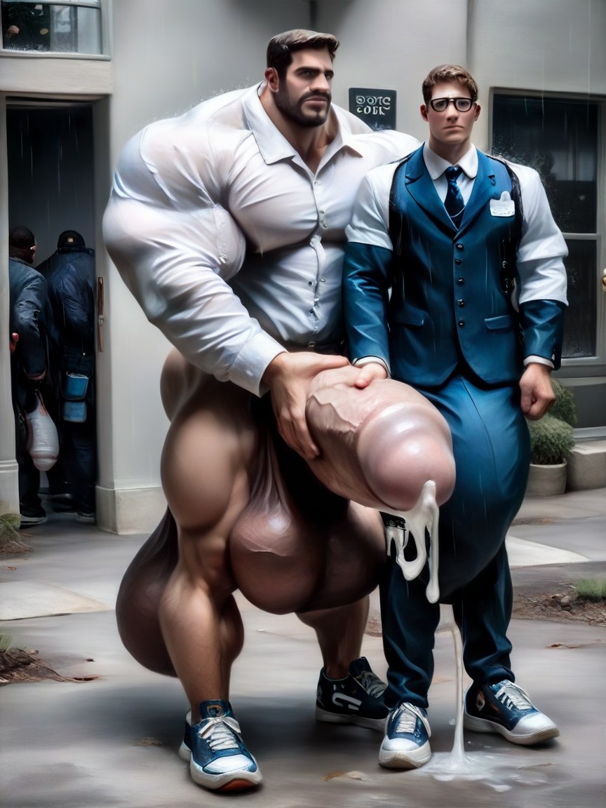 青い目, Hq, Absurdly Surreal Oversized Hyper Cock ゲイAIポルノ