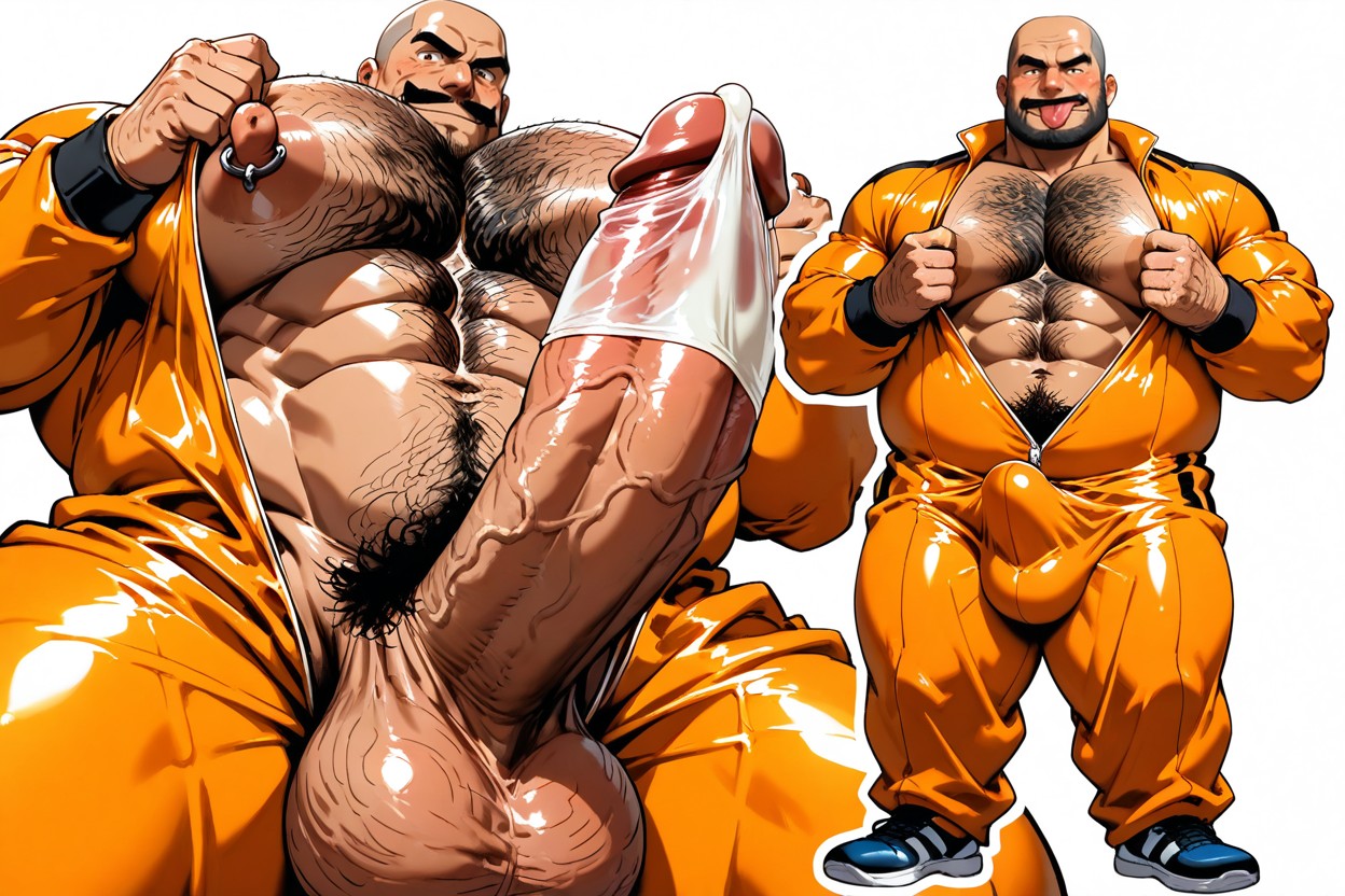Detailed, Mustache, Balls Porno IA Gay