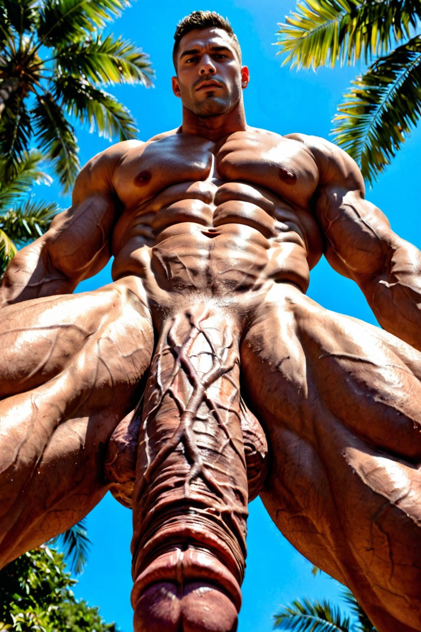 Vue De Face, Only One Person And One Body, Viewed From Below Porno IA Gay