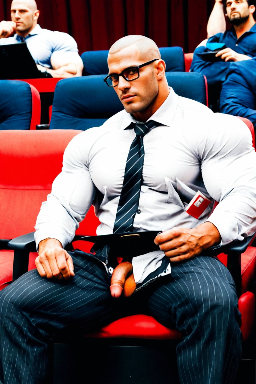 1 Personne, Long Torso, Huge Muscular Porno IA Gay