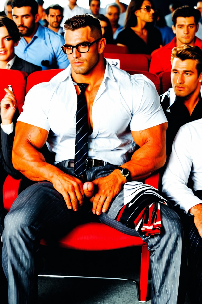 Buttoned Shirt, Petit, People Are Staring Amazed Porno IA Gay