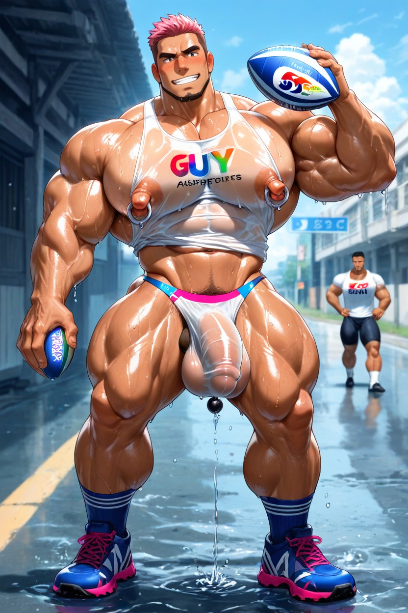 ラティーノ, Showing His Chest, Men Only ゲイAIポルノ