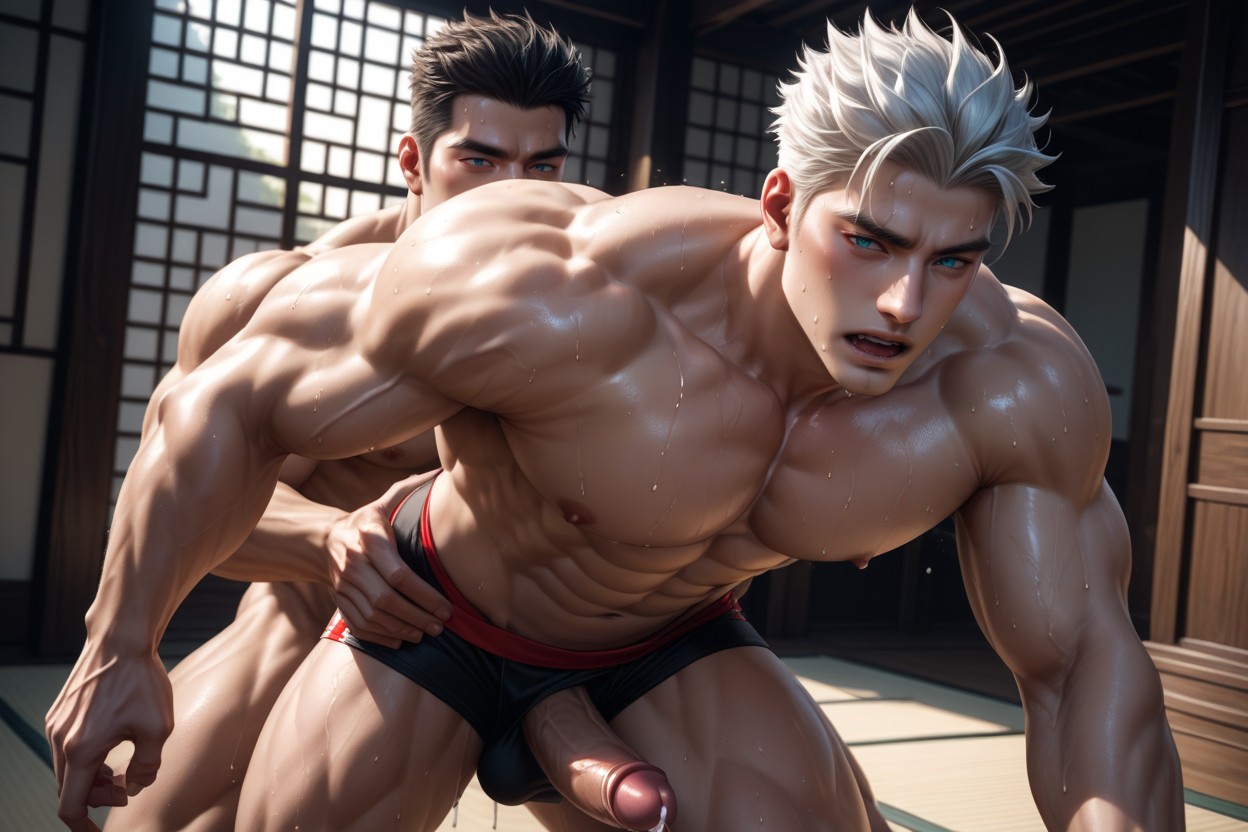 Tight Muscles, Shaved, Creampie ゲイAIポルノ