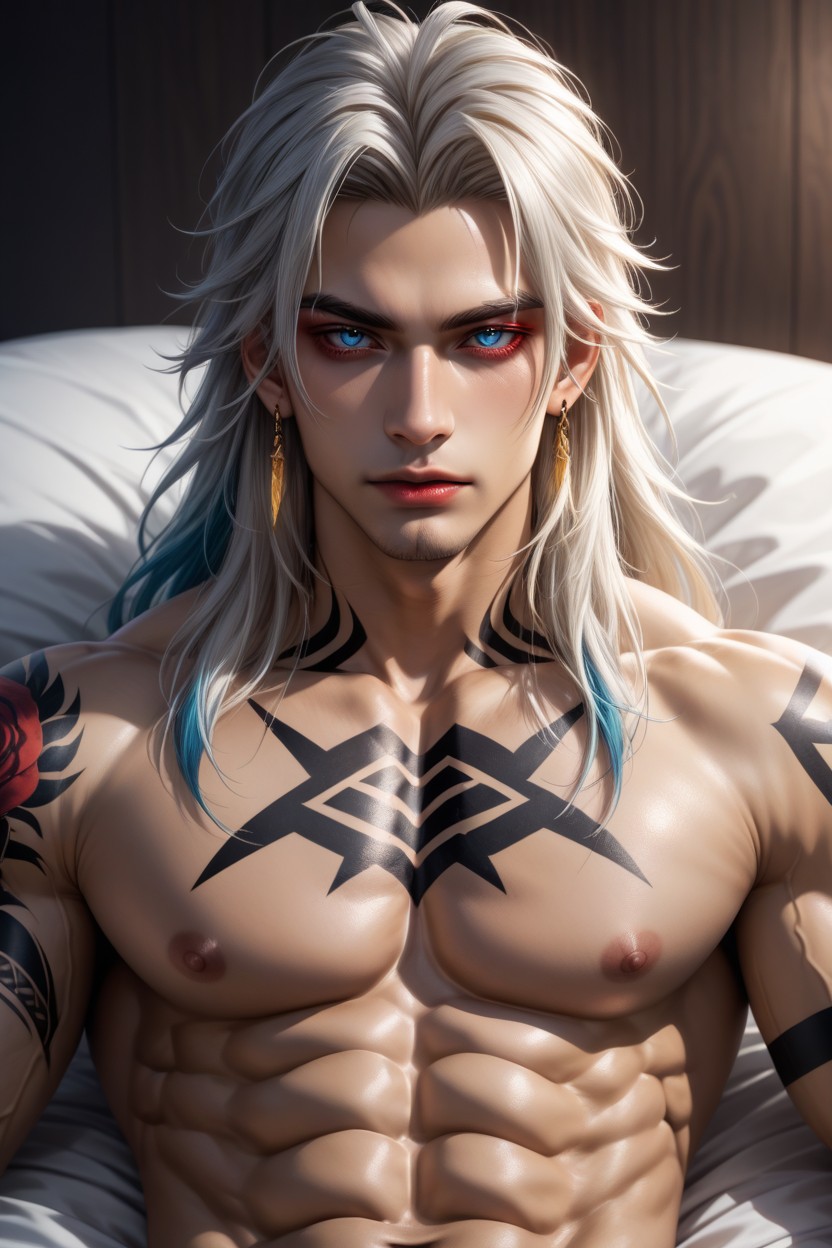 Clean Shaved, Neck Tattoo, Chest Tattoo AI同性戀黃片