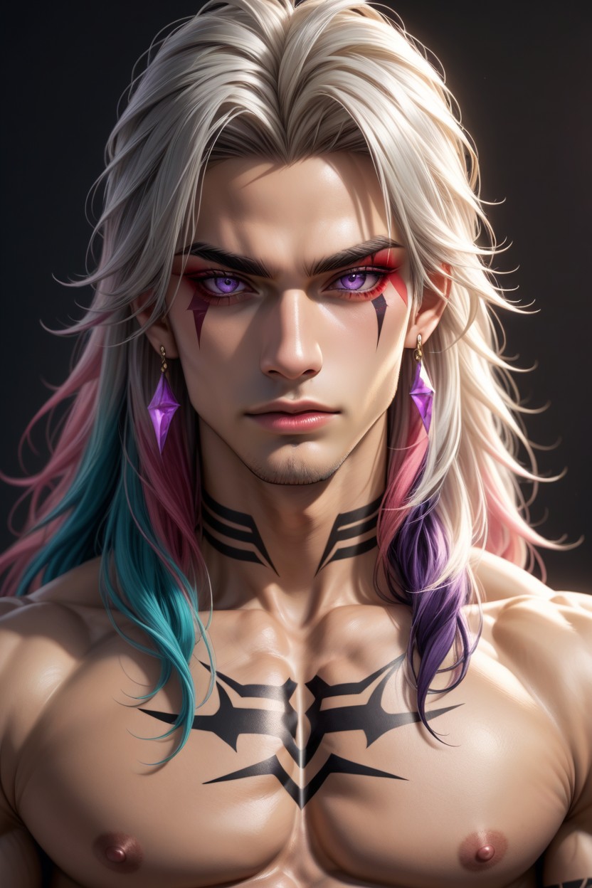 Close Up, Male, K-pop Idol AI Gay Porn