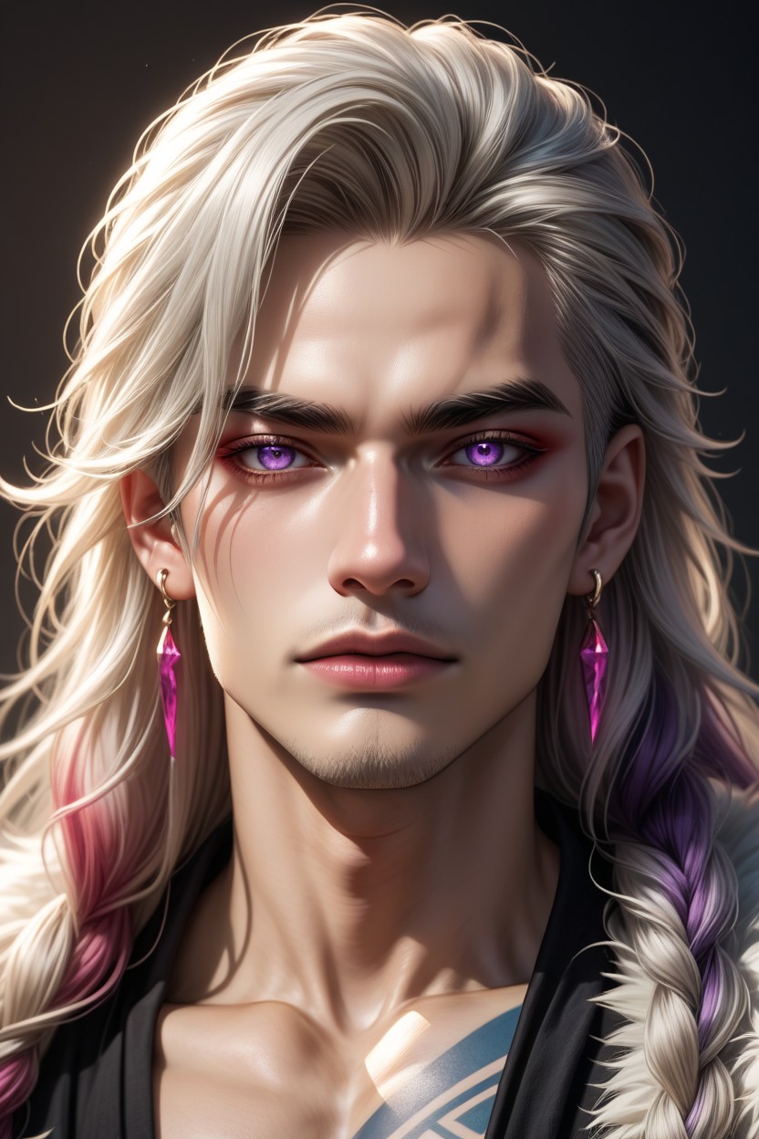 Seductive, Chocker, Long Length Hair ゲイAIポルノ