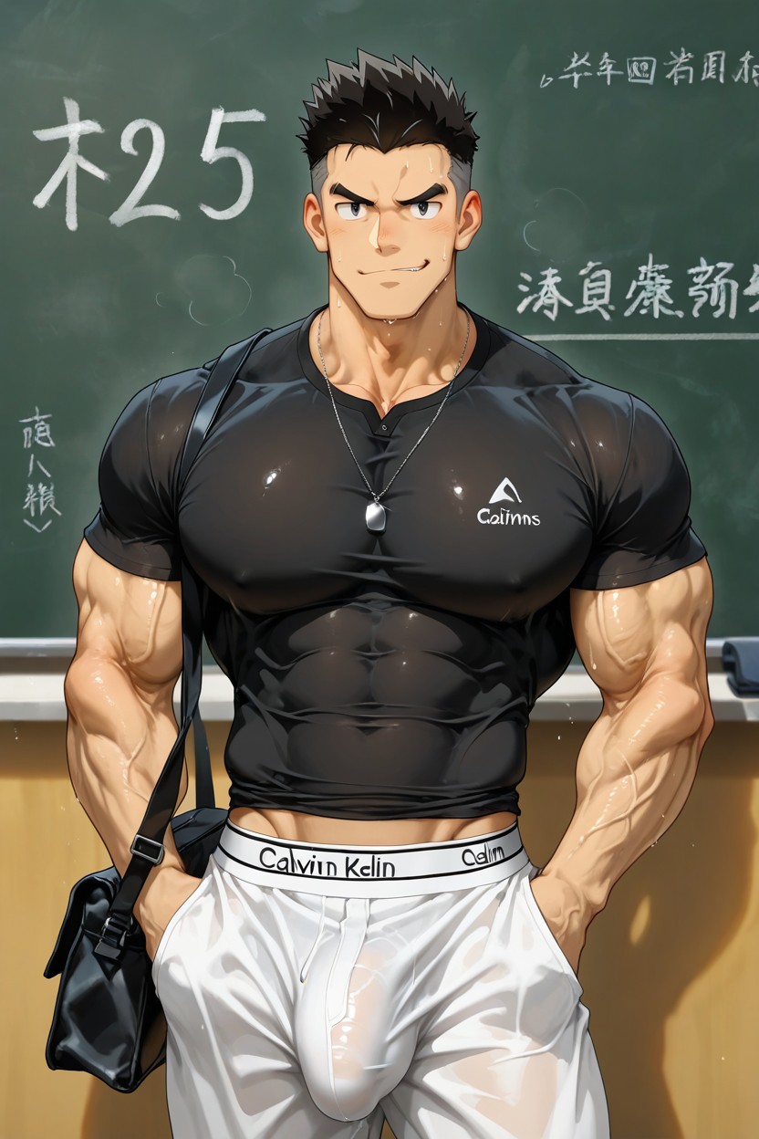 Skinnyarms, Strong V Line, Shortcurly Black Hair AI同性戀黃片