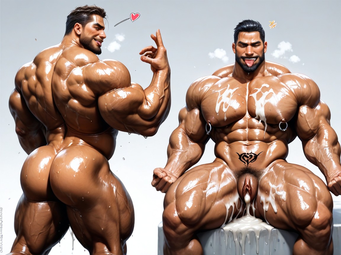 Tatuagem Na Virilha, Cabelo Preto, Orgasm Pornografia gay com IA