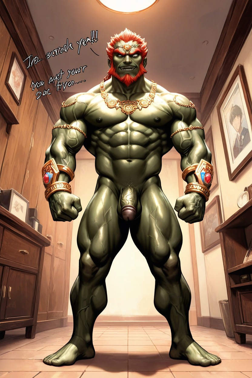 Full Body, Idea Cross Eyed, Minimalist Size AI Gay Porn