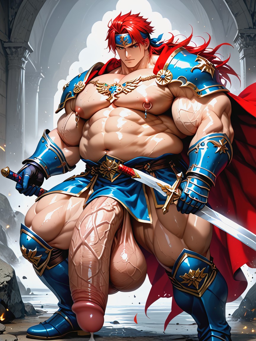 Extremely Wide Hips, Soft Facial Features, Battle Pose AI同性戀黃片