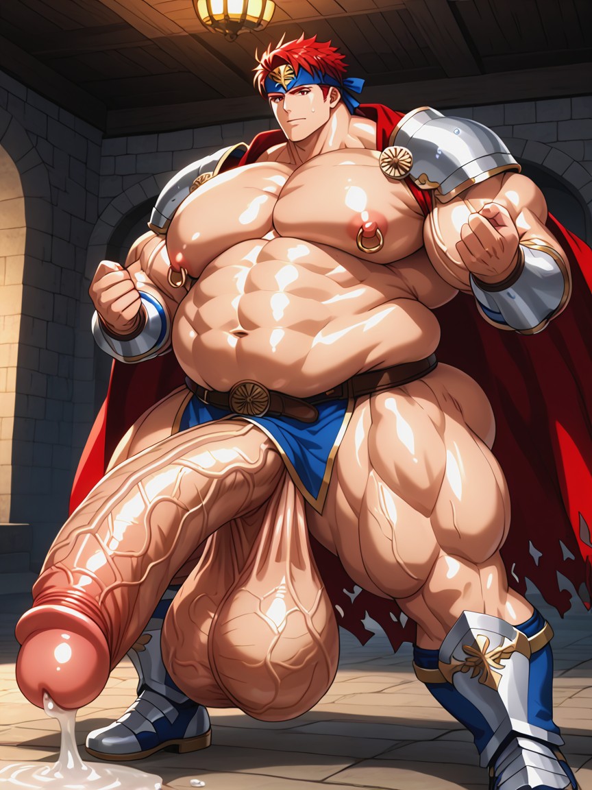 Red Hair, Gigantic Puffy Erect Nipples, Holding Sword AI同性戀黃片
