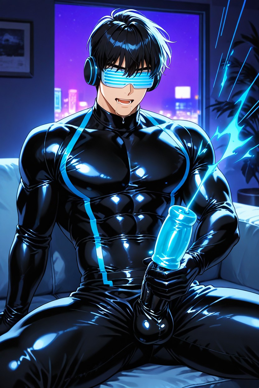 Black Rubber Penis, And His Things, And His Waist AI同性戀黃片