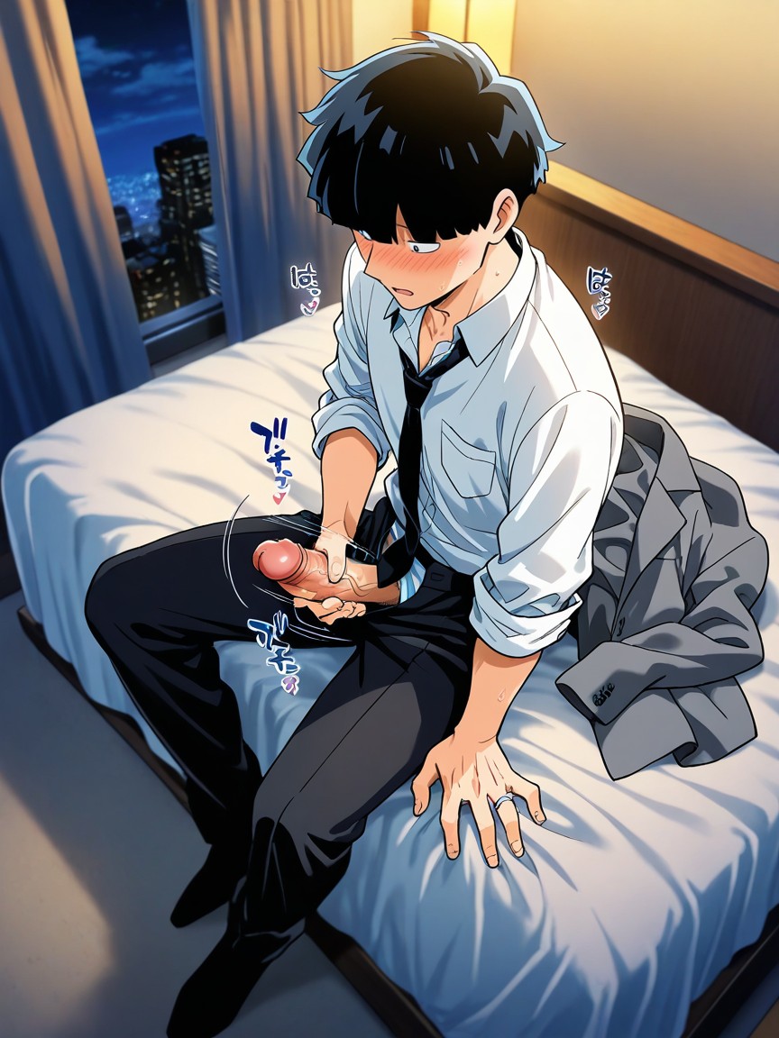 1人, Wearing Wedding Rings On Their Ring Fingers, Black Tie ゲイAIポルノ